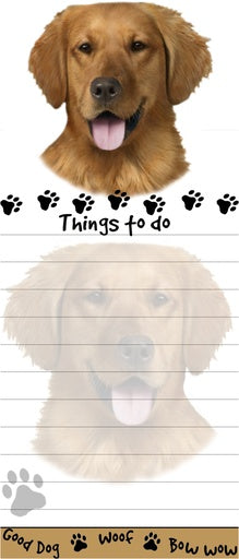 Golden Retriever | Magnetic Notepad