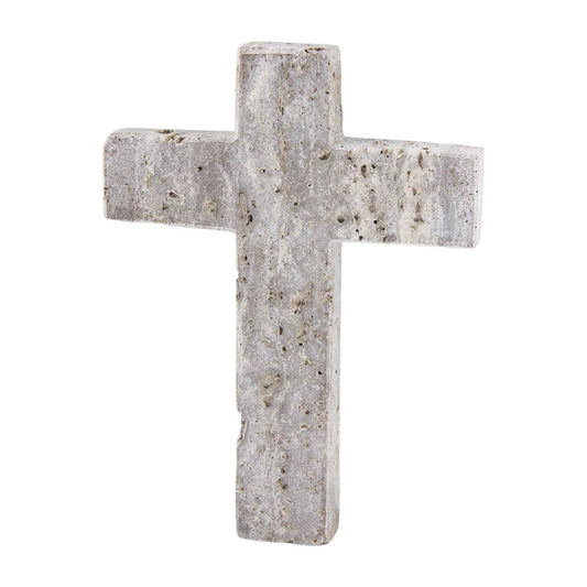 Gray  Travertine Cross