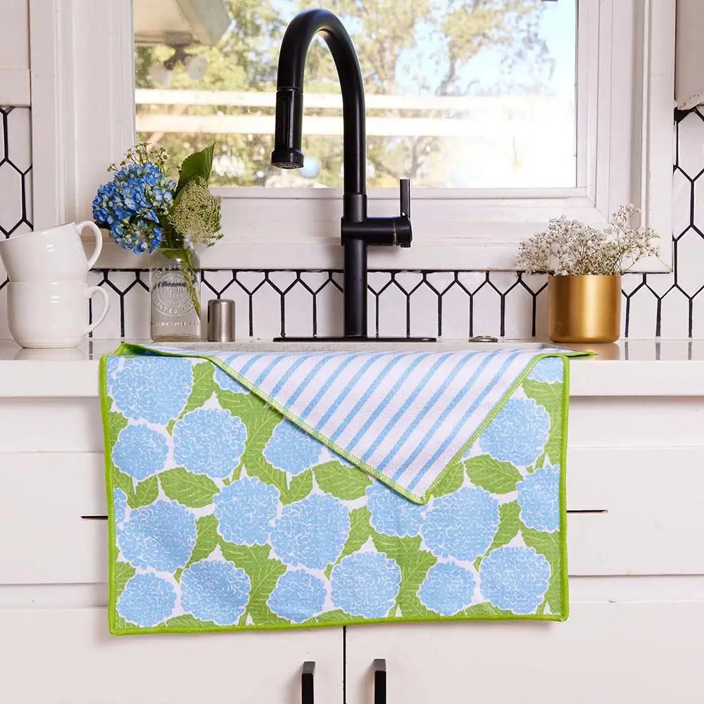 Blue Hydrangea Kitchen Towel