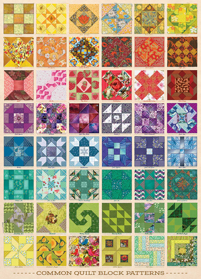 Common Quilt Blocks Puzzle