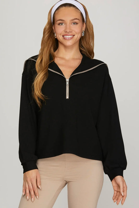 Kalen Pullover | Black