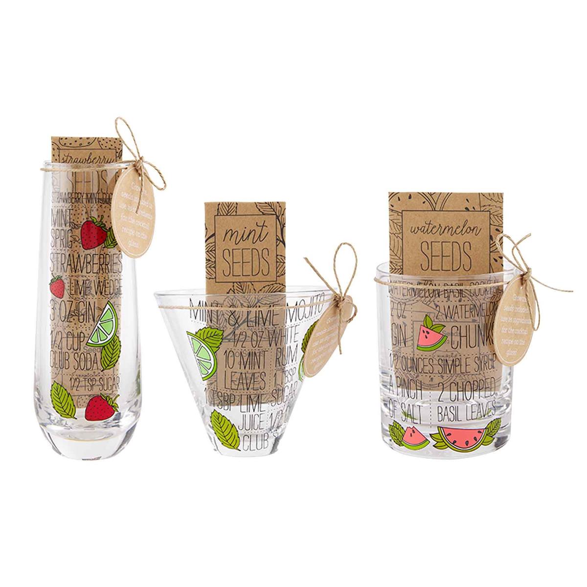 Recipe Seed Glass Set