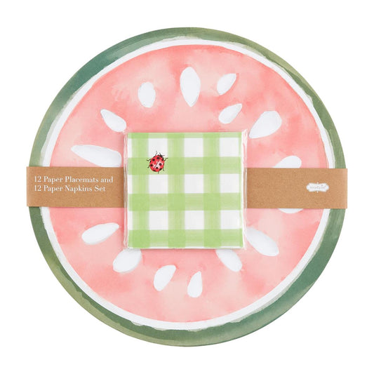 Watermelon Placemat & Napkin Set