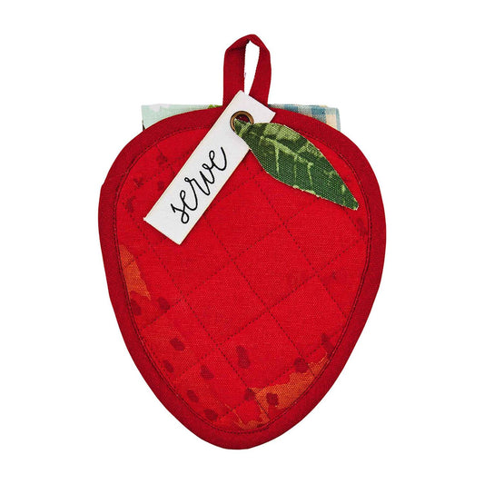 Strawberry Pot Holder & Towel Set