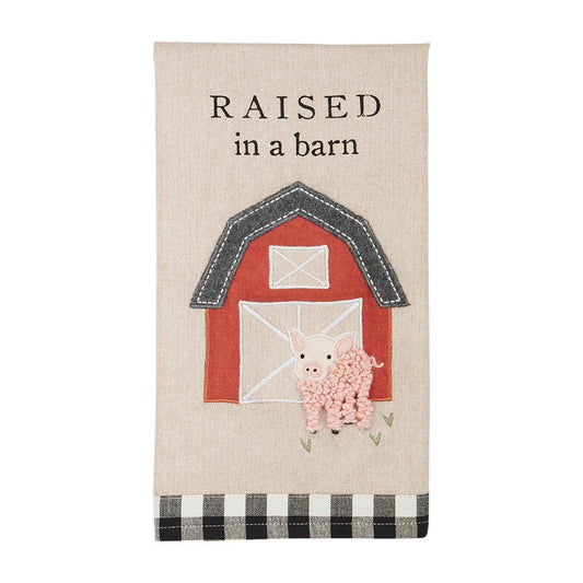 Pig Applique Towel