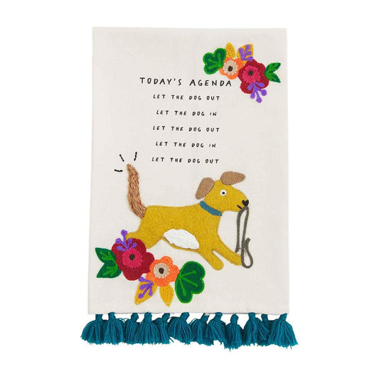 Today's Agenda Pet Humor Towel