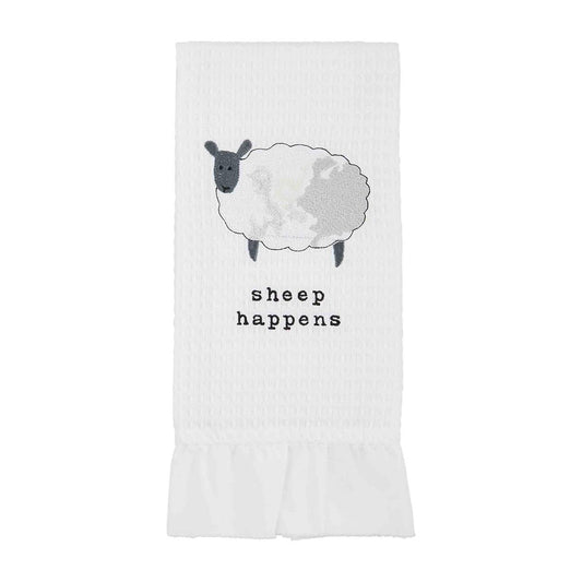 Sheep Ruffle Edge Farm Towel