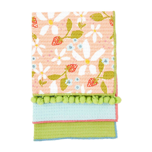 Strawberry Dishcloth Set