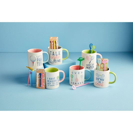 See You In Court Tennis Mug & Stirrer Set