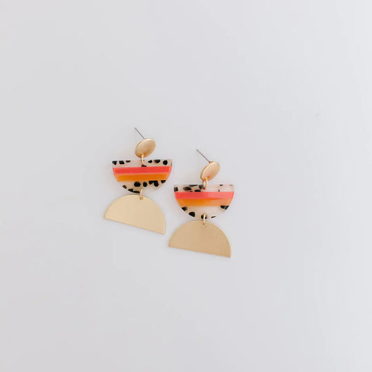 Jenna Earrings | Orange