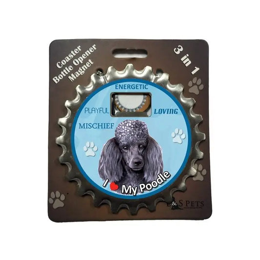 Black Poodle | 3 in 1 Magnetic Coaster