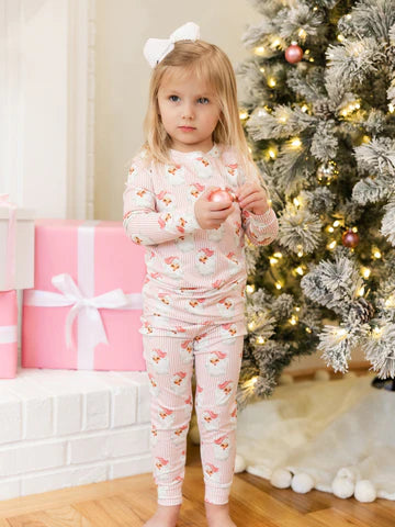 Santa Baby PJ Set | Pink