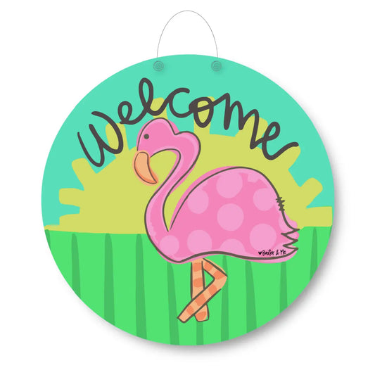 Flamingo Door Hanger