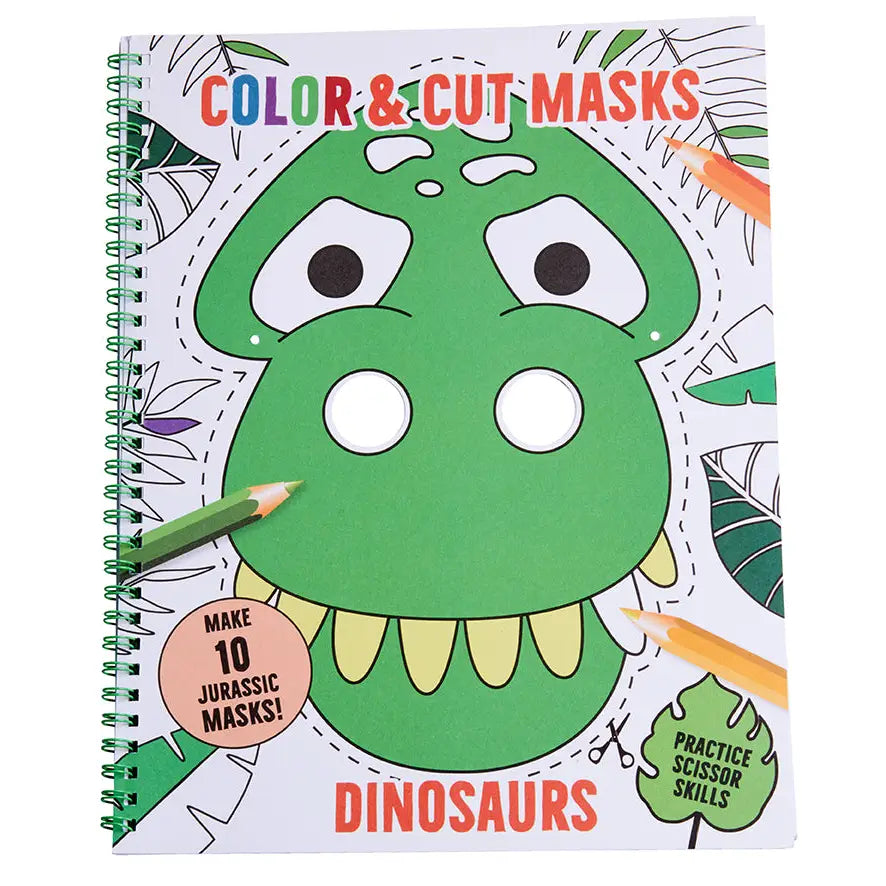Color & Cut Masks: Dinosaurs