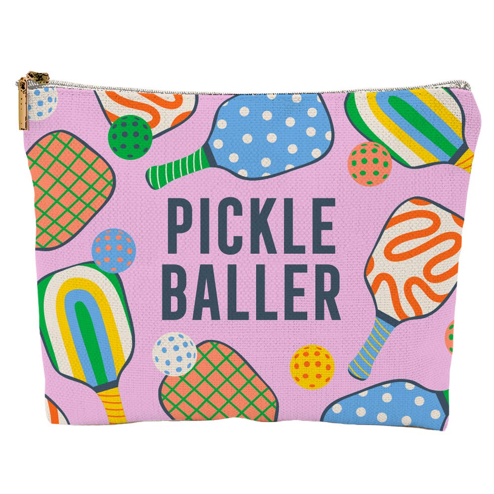 PickleBall Zipper Canvas Pouch | Pickle Baller
