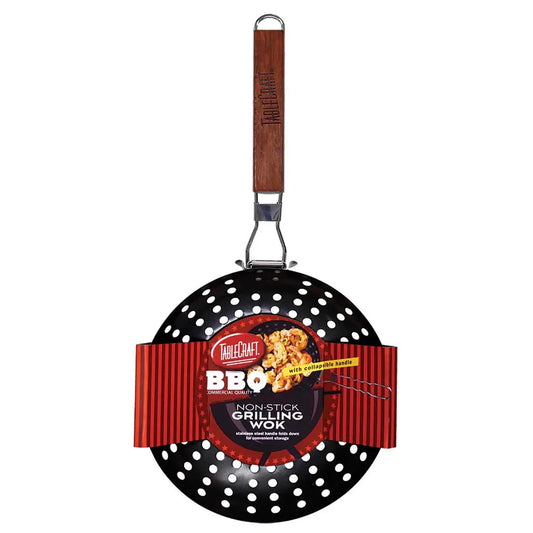 Round Grilling Wok with Handle