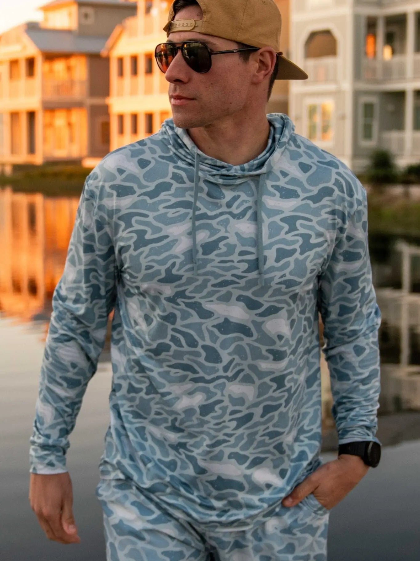 Performance Hoodie | Seaside Camo