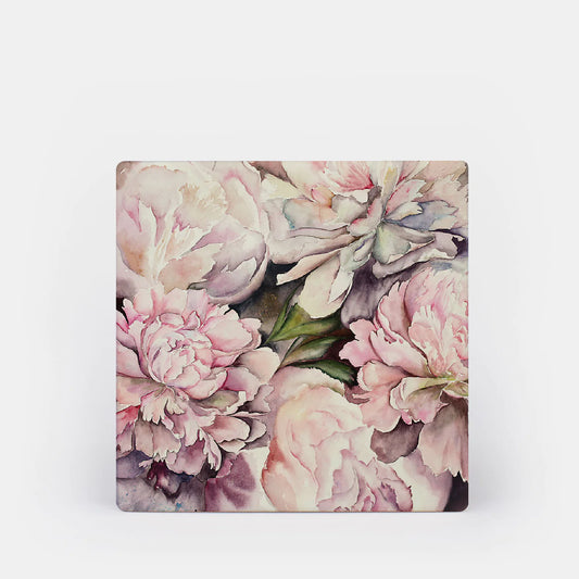 Peonies 4pk Coaster