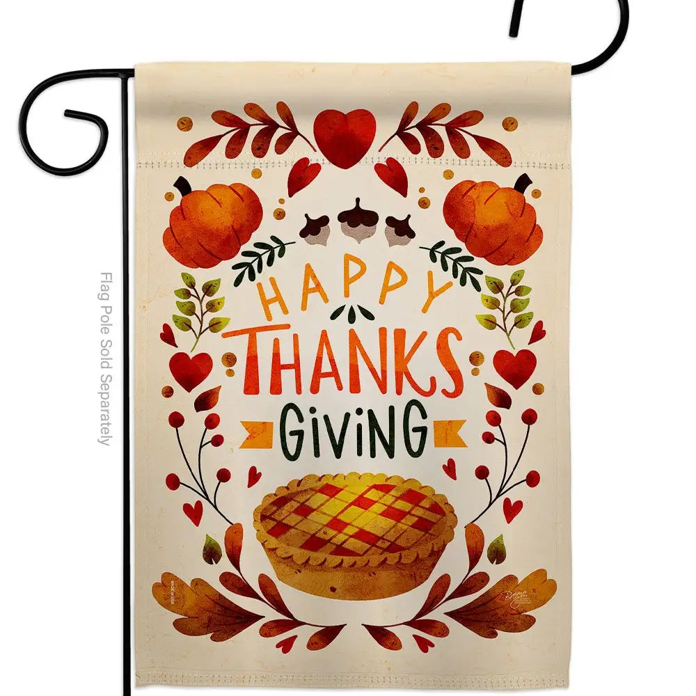 Happy Thanksgiving Garden Flag