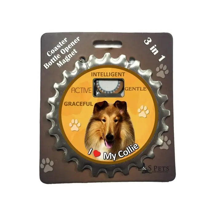 Collie | 3 in 1 Magnetic Coaster