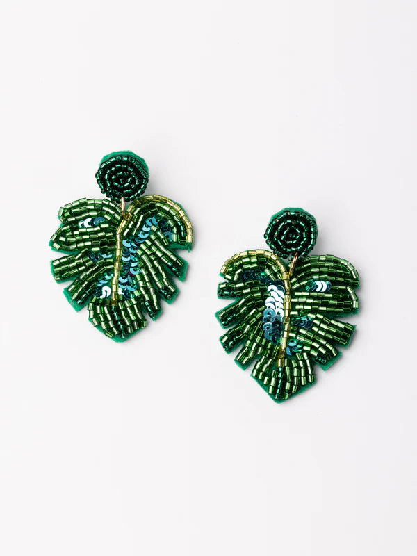 Palm Frond Earrings