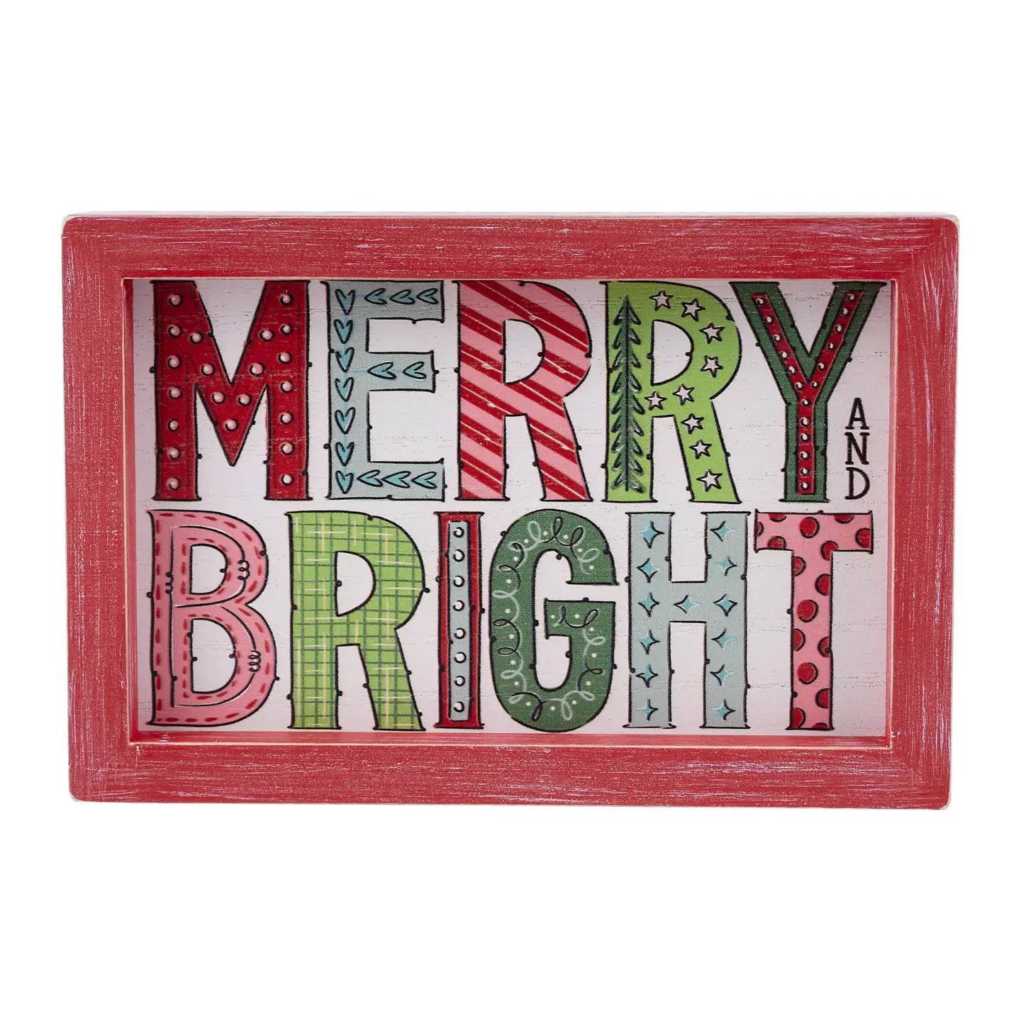 Merry & Bright Framed Board
