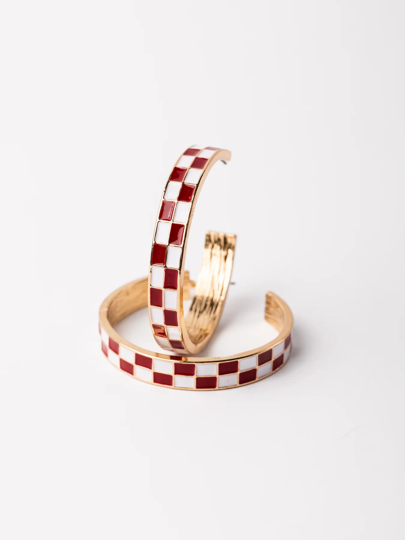 Crimson & White Sunny Earrings