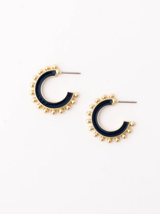 Navy Hadley Earrings | Large