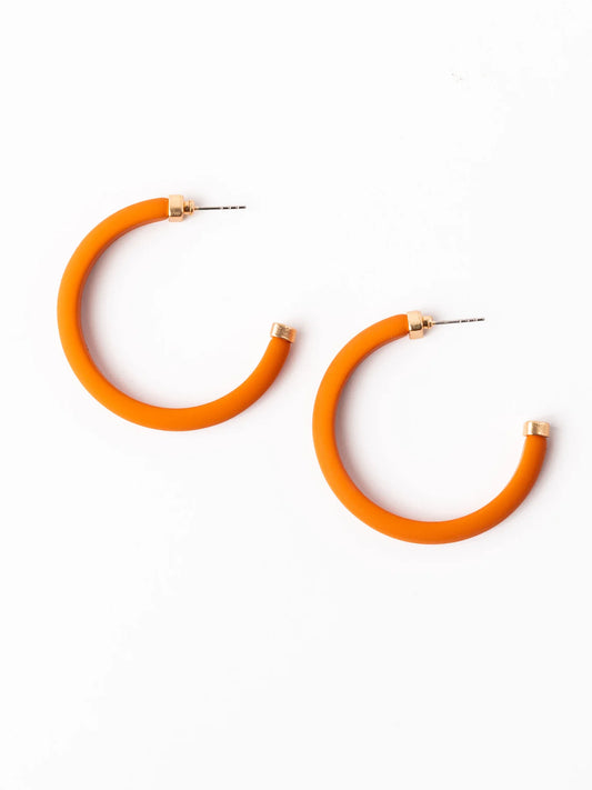 Amanda Earrings | Large Orange