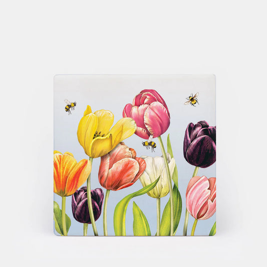 Mary Lake Tulips 4pk Coaster