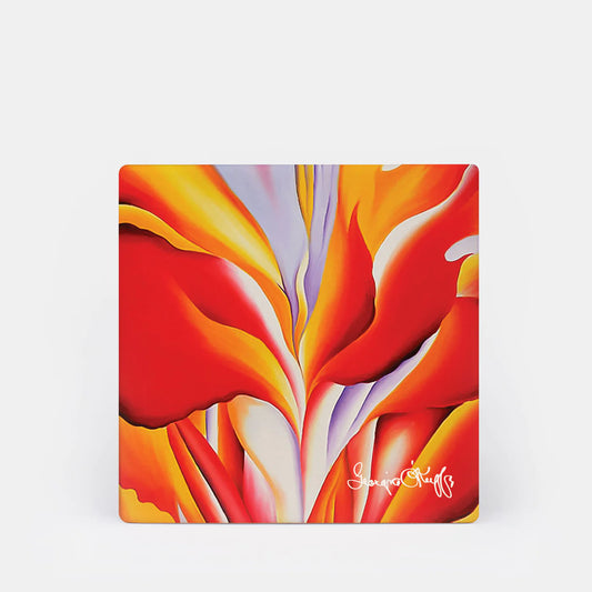 O'Keeffe Red Cana 4pk Coaster