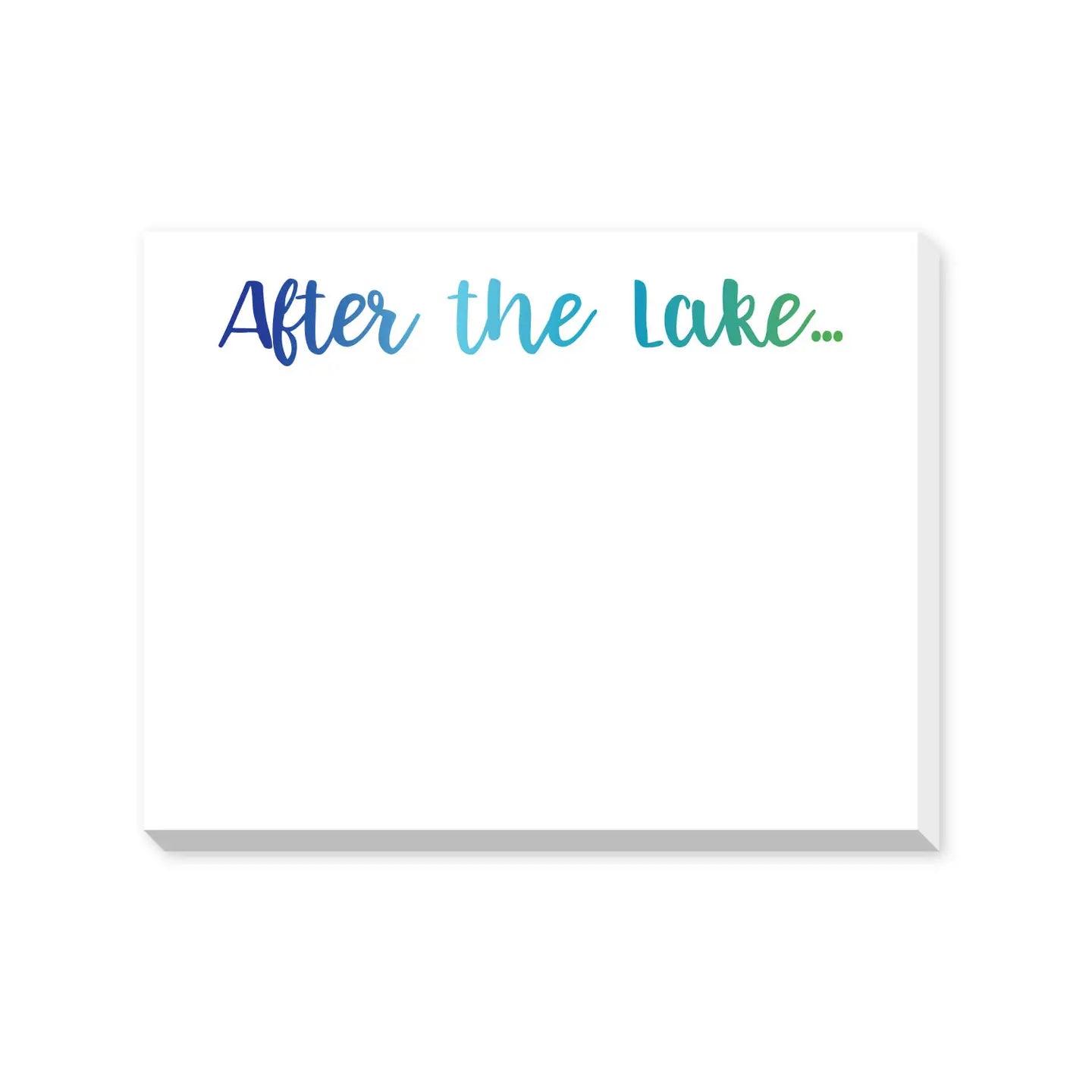 After the Lake Notepad