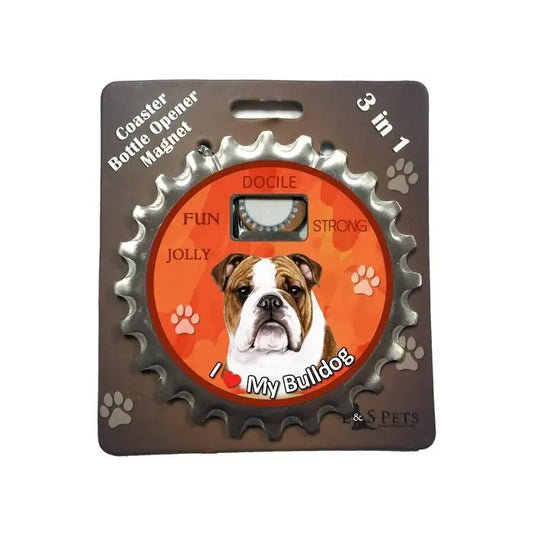 Bulldog | 3 in 1 Magnetic Coaster