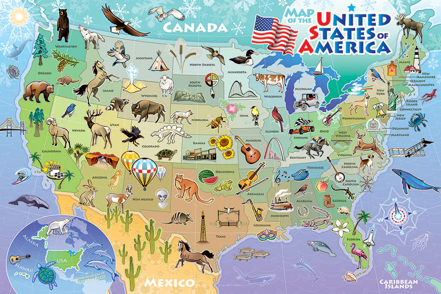 Map of the USA Puzzle