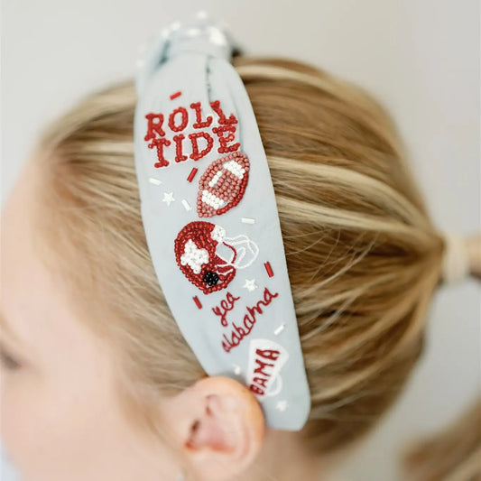 University of Alabama Beaded Headband