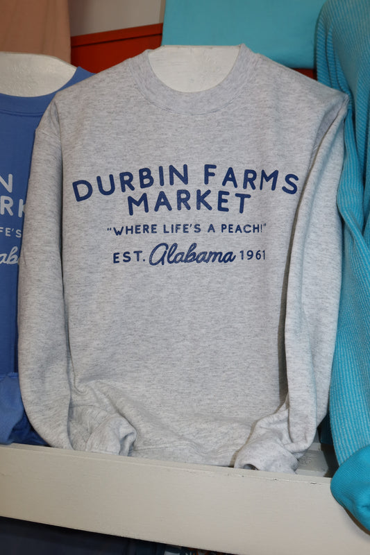 Youth Durbin Farms Market Sweatshirt| Ash