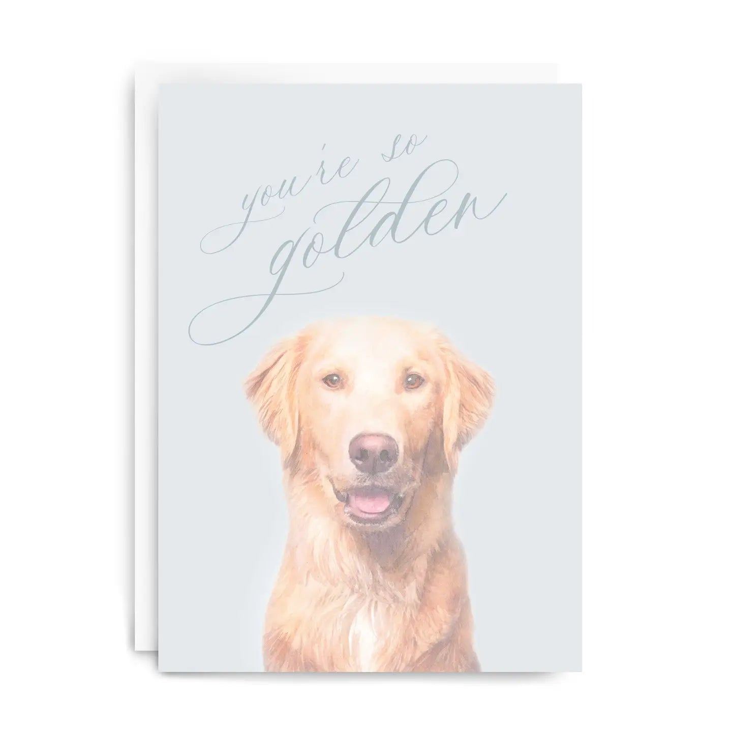 Blue "You're So Golden" Greeting Card