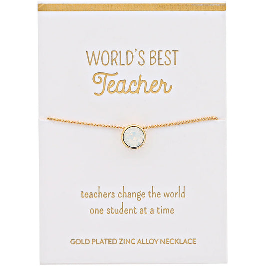 Best Teacher Necklace