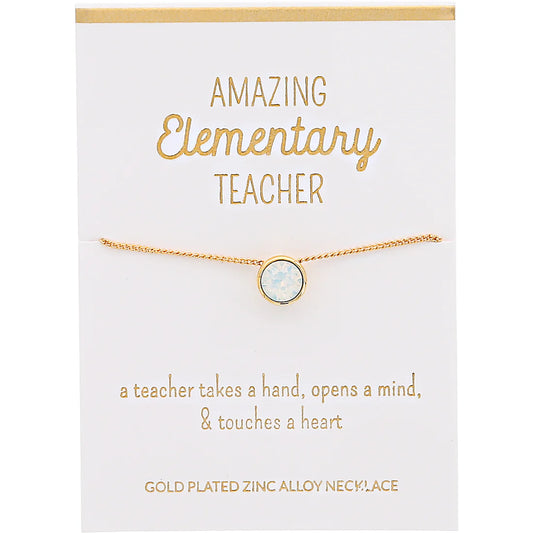 Elementary Teacher Necklace