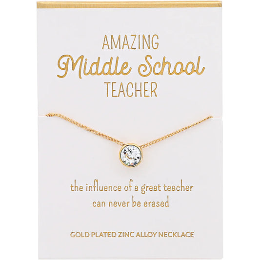 Middle School Teacher Necklace