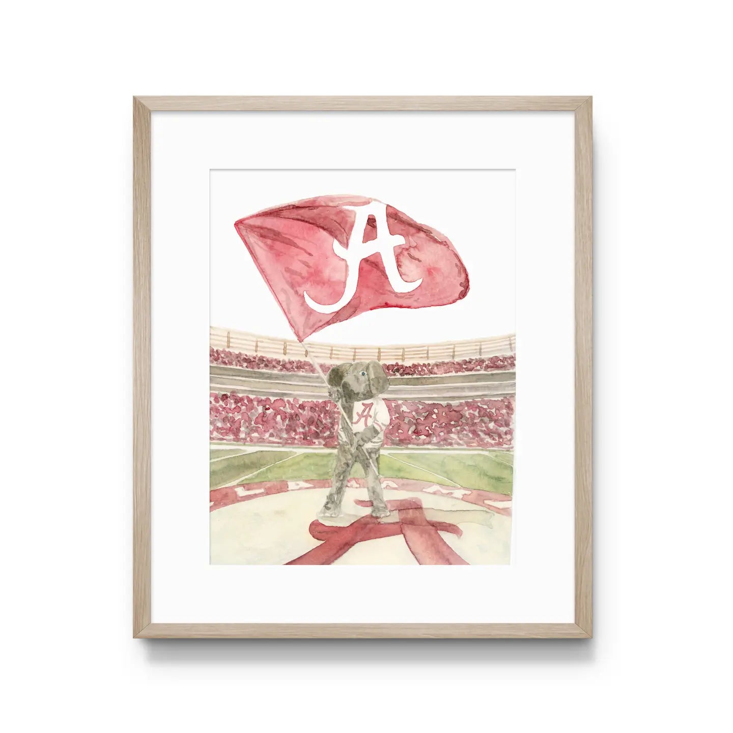 University of Alabama Big AL Art Print |5X7