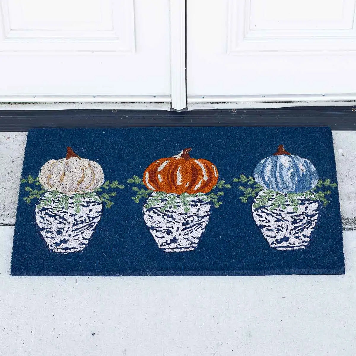 Pumpkin Topiary Doormat