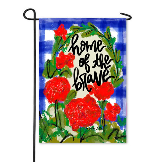 Home of the Brave Garden Flag