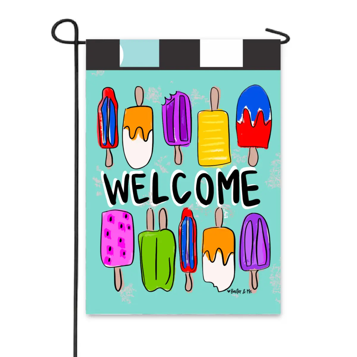 Welcome Popsicles Garden Flag