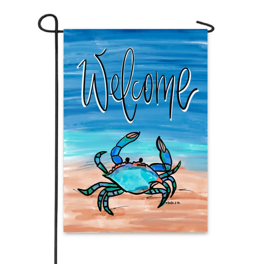 Blue Crab Garden Flag