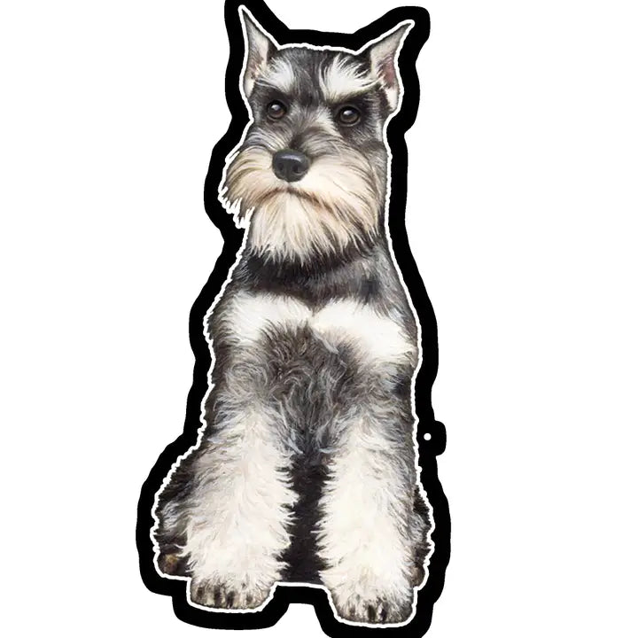 Schnauzer Sitting | Sticker