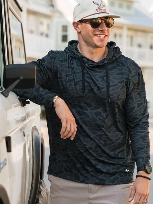 Performance Hoodie | Black Camo