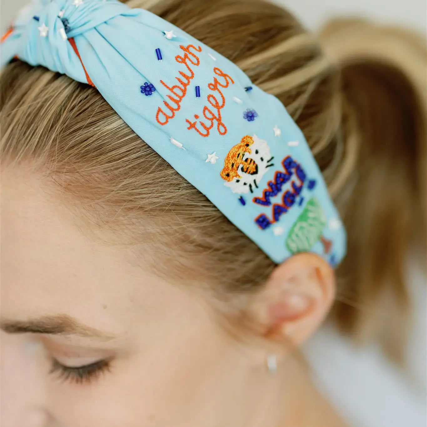 Auburn University Beaded Headband