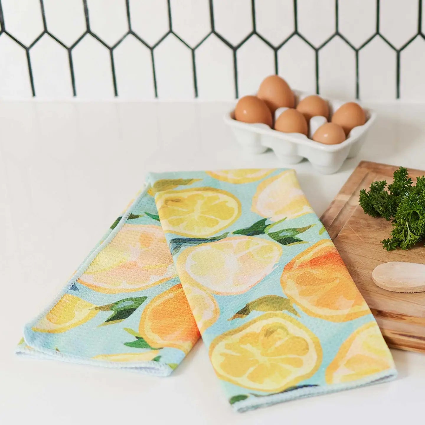 Lemon Slices Tea Towel