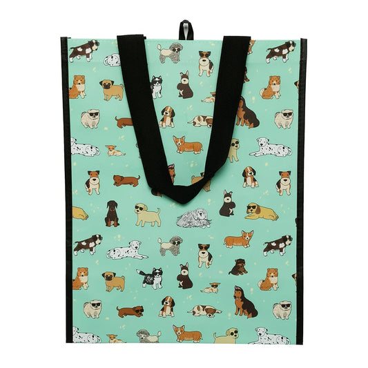 Teal Summer Dogs Tote